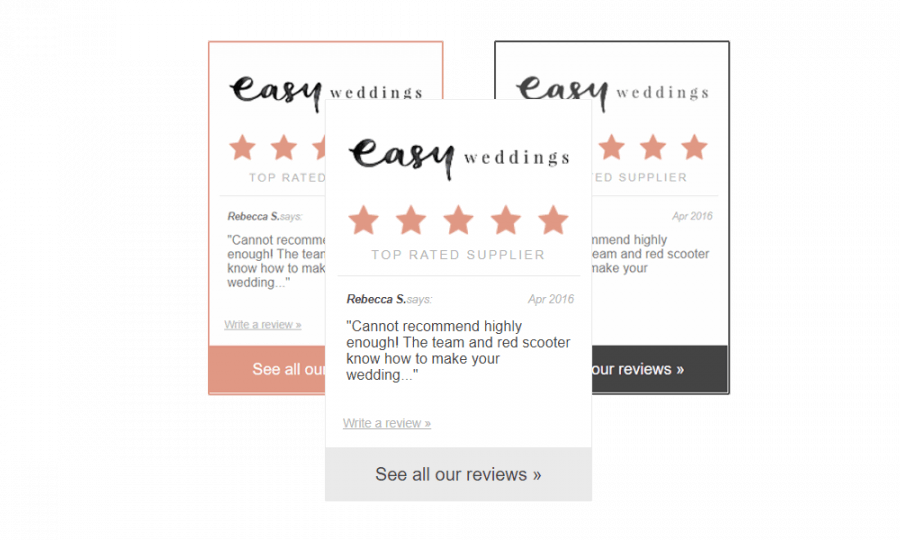 Easy Weddings Review Widget